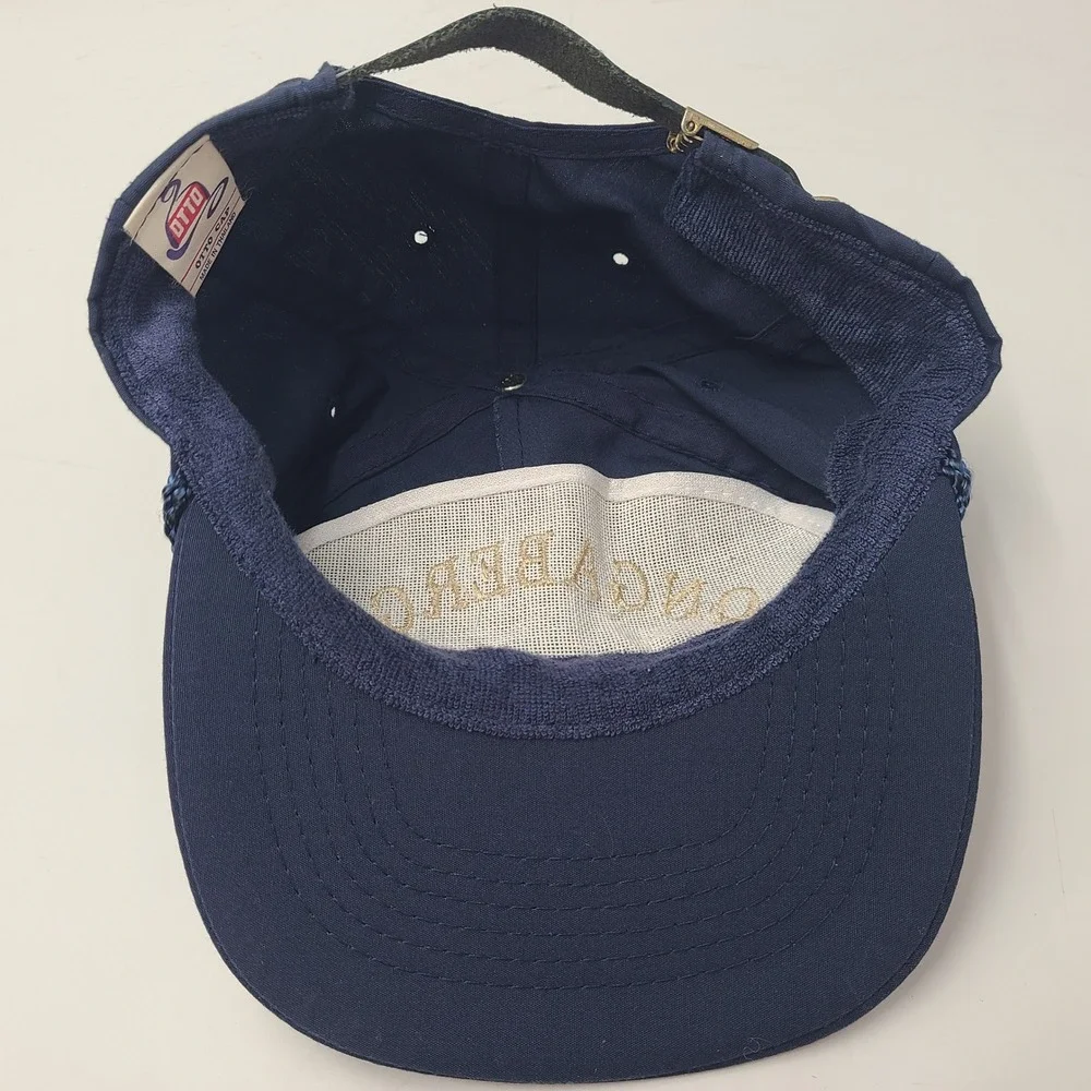 Vintage Longaberger Hat Strapback (Fits Small) Otto Blue Rope Basket Company Men